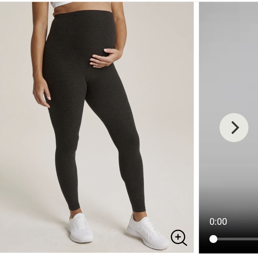 Beyond yoga full length beyond the bump legging space dye navy